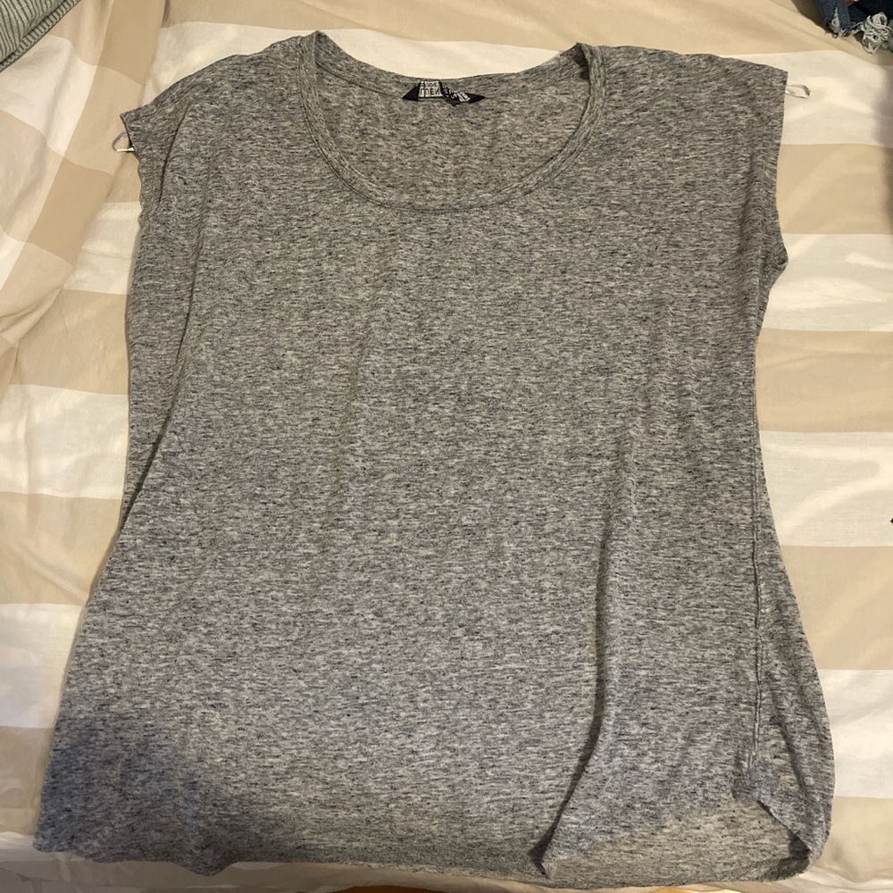 Sleeveless Grey Top